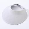 Simple open-top wave-pattern indentation adjustable wide-brim sun hat for summer outdoor activities, breathable open-top hat