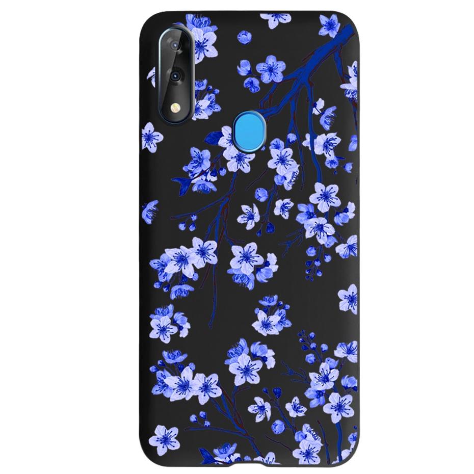 Etui do ZTE Blade V10 Modny Wzór Kwiatowy Serce Etui na Telefon do ZTE Blade V10 Vita V 10 Czarne Silikonowe Miękkie TPU Zderzak