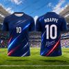 2027 Neues Special Mbappe #10 Druck Fußballtrikot für Herren T-Shirt Sommer Atmungsaktiv Schnelltrocknend Sport-T-Shirts Freizeit Kinder/Erwachsene Oberteile