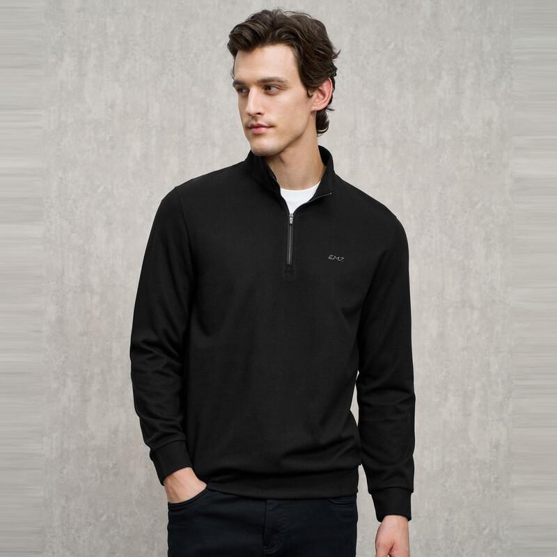

EMZ Men s Stand-Collar Long-Sleeve Sweatshirt 3XL