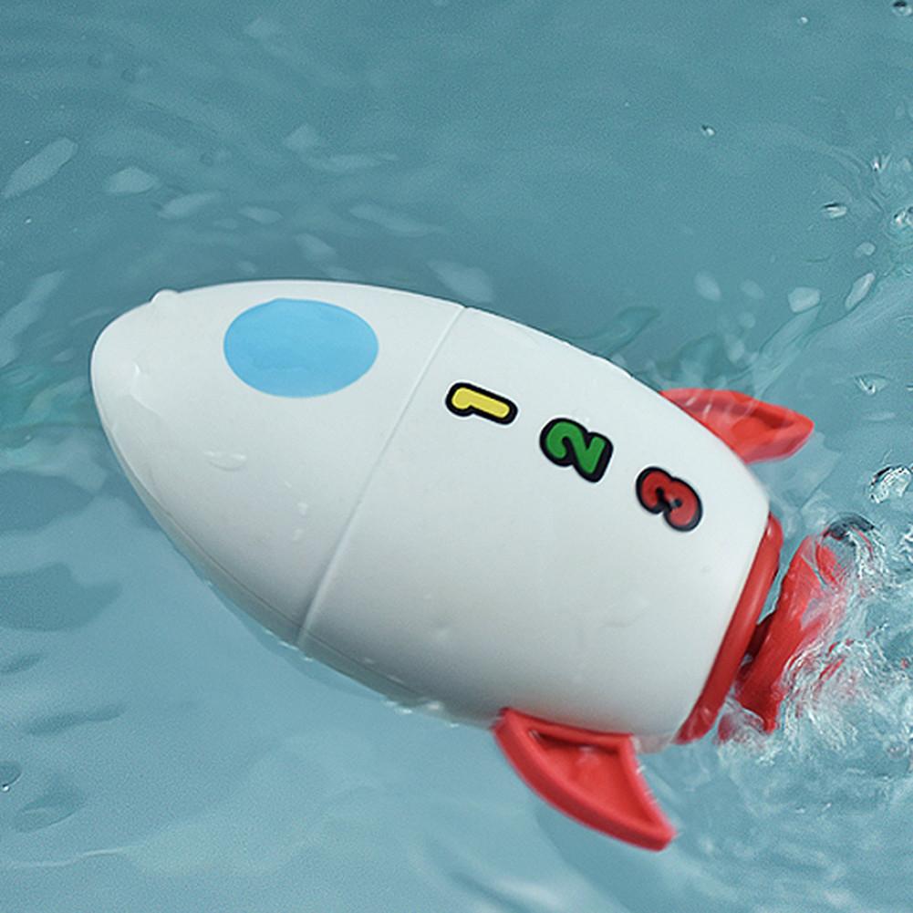 Uhrwerk Wasserrakete Badespielzeug Kinder Spaß in Pools zum frühen Lernen und Sommerduschen Wasserspiel Badespielzeug