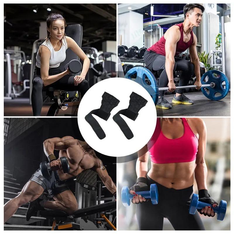1 Paar Gewichtheber Trainingshandschuhe Damen Herren Fitness Aktives Bodybuilding Gymnastik Griffe Gym Handflächenschutz Handschuhe