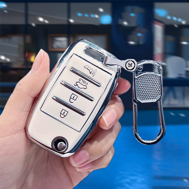 Shell For Kia Optima Sorento Cerato Soul Forte Seltos K3 K2 K5 Ceed Rio 3 Sportage Tpu Car Key Case For Hyundai Avante Santa