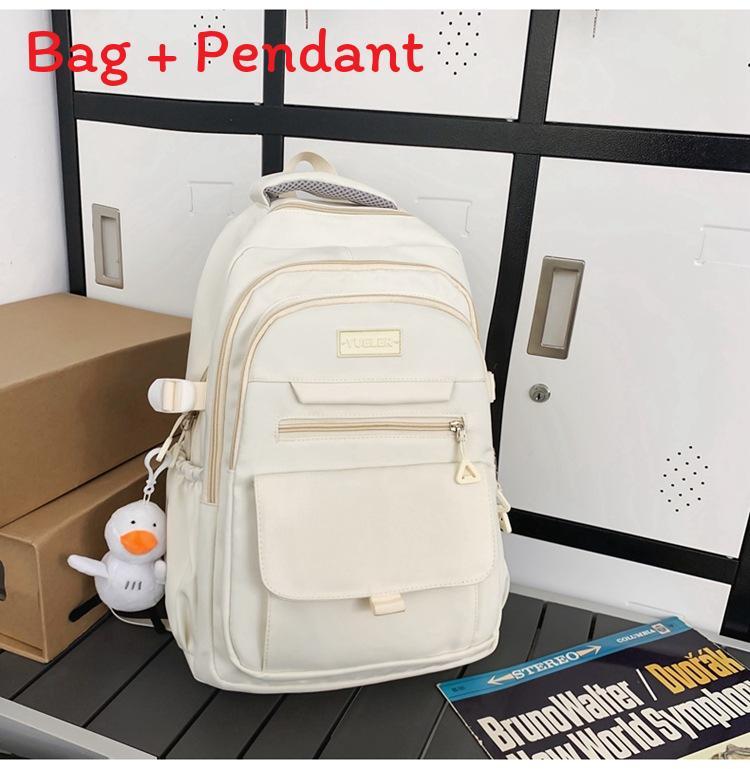 Nylon Freizeitrucksack für Teenager mit Design und mehreren Fächern für den Schulgebrauch