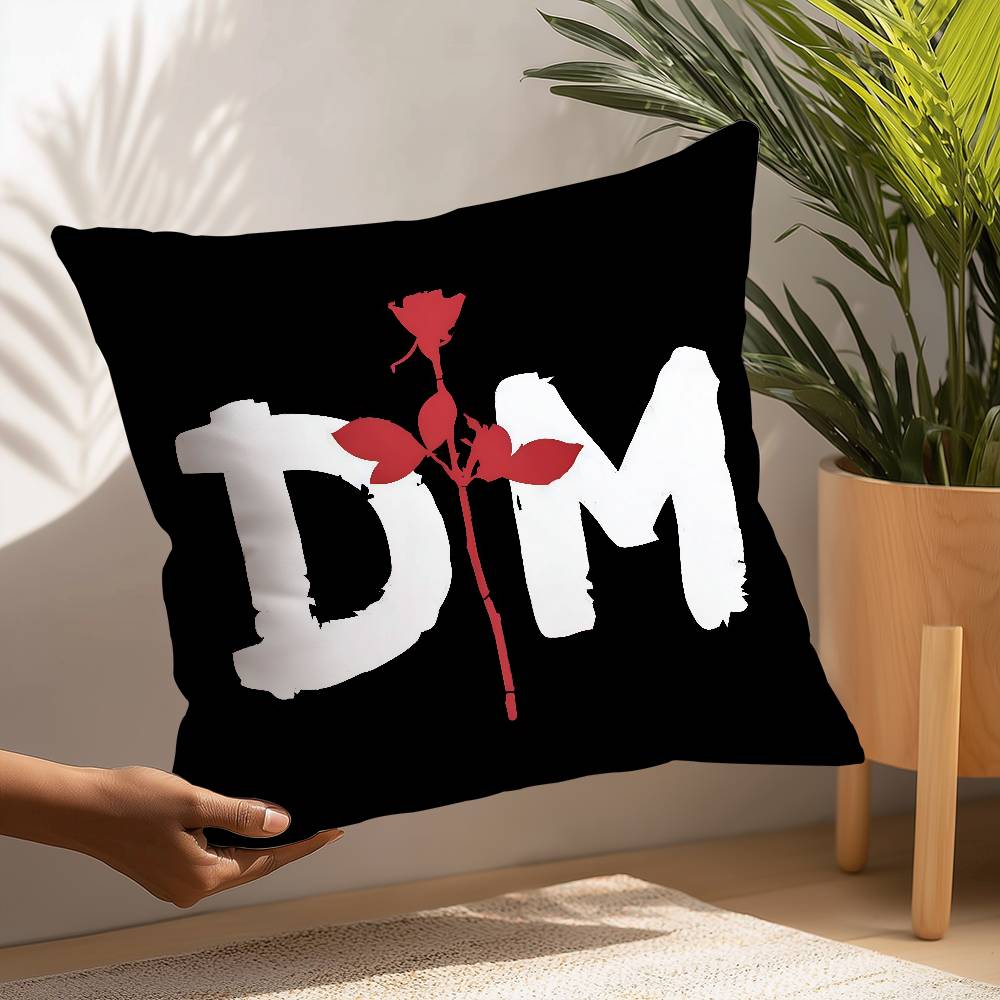 D-Depeche-Mode Pillow Case Plush Fabric Soft  Pillowcase Double Sided Print Cushion Cover Household Gifts