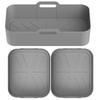 3pcs Air Fryers Oven Baking Liners Heat Tray Silicone Basket Silicone Mold Pizza Mat Replacement Grill Pan Kitchen Accessories