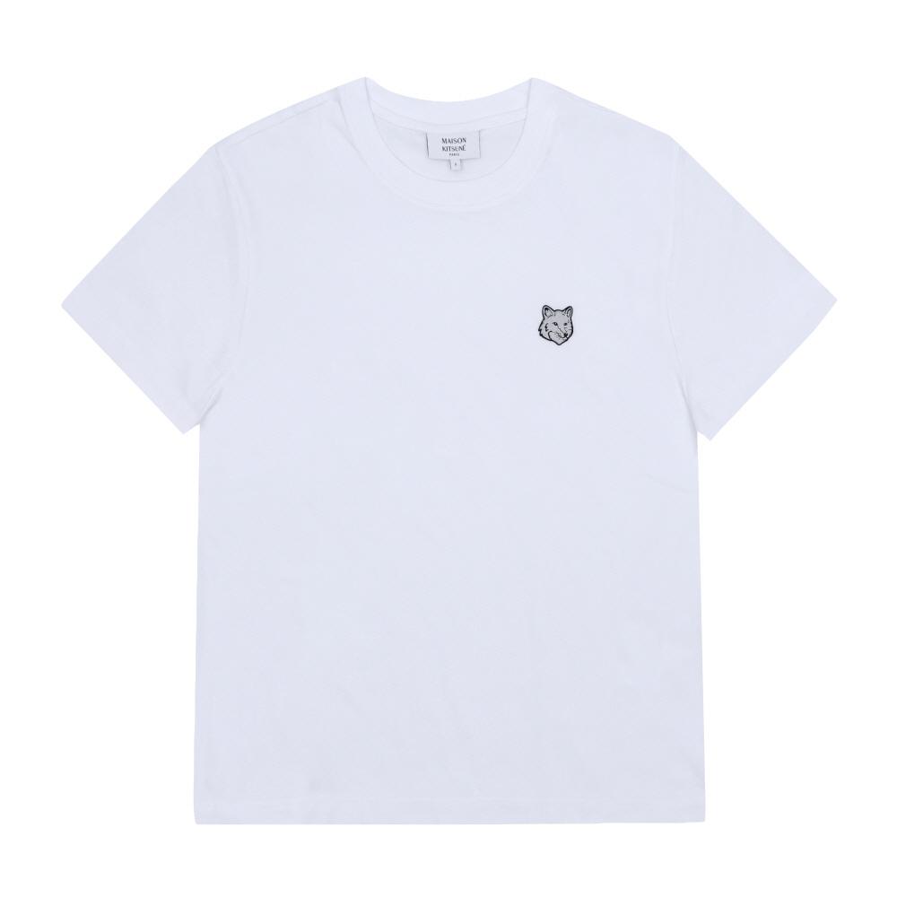 Maison KiTsune Fox Head PaTch Men ShorT Sleeve T shirT Pm00109kj0119 PM00109KJ0119 P100 (S)