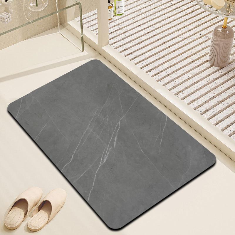 Cross-border Marble Diatom Mud Floor Mat Bathroom Absorbent Mat Entrance Door Mat Toilet Non-slip Quick-drying Foot Mat