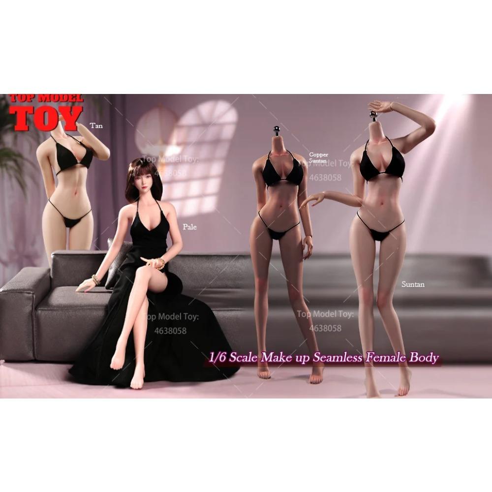 ANT T303 1/6 Scale Big Breast Makeup Physiological Details Super Flexible Female Seamless Body 12'' Soldier Action Figure Dolls