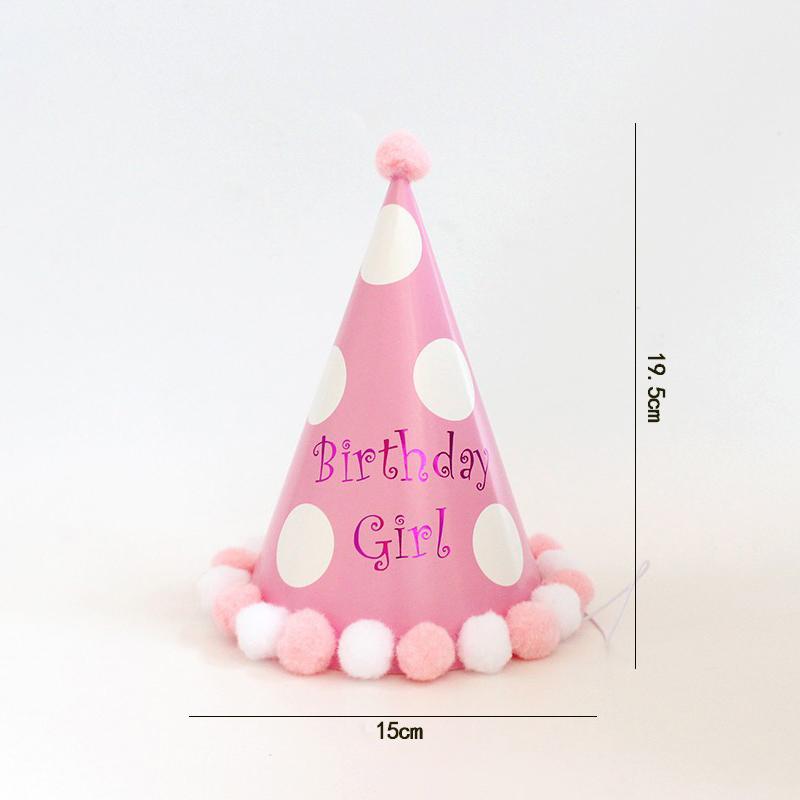 10Pcs/Bag Happy Birthday Party Hats Rainbow Diy Handmade Cap Crown Baby Shower Decoration Boy Girl Birthday Party Photo Props