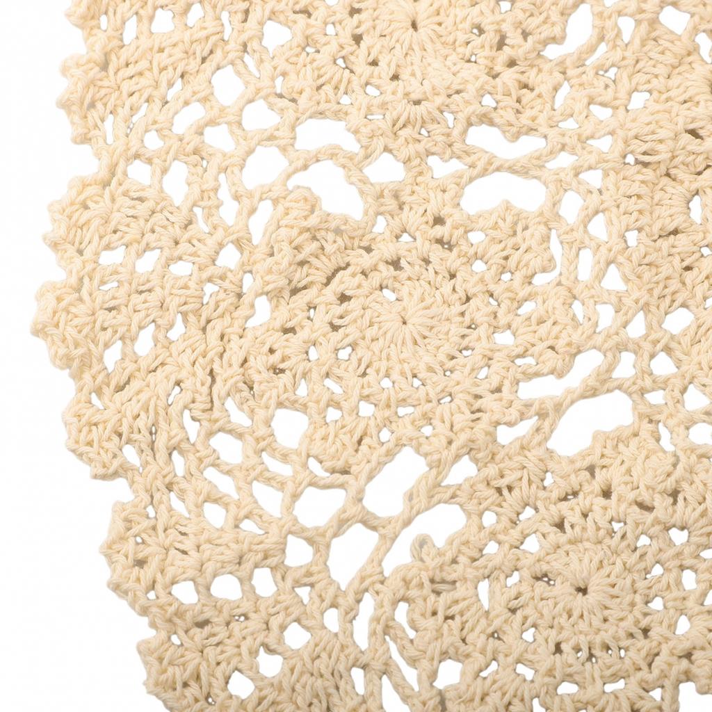 Placemat Table Mat Retro Hollow Round Doilies Home Kitchen Decor Display