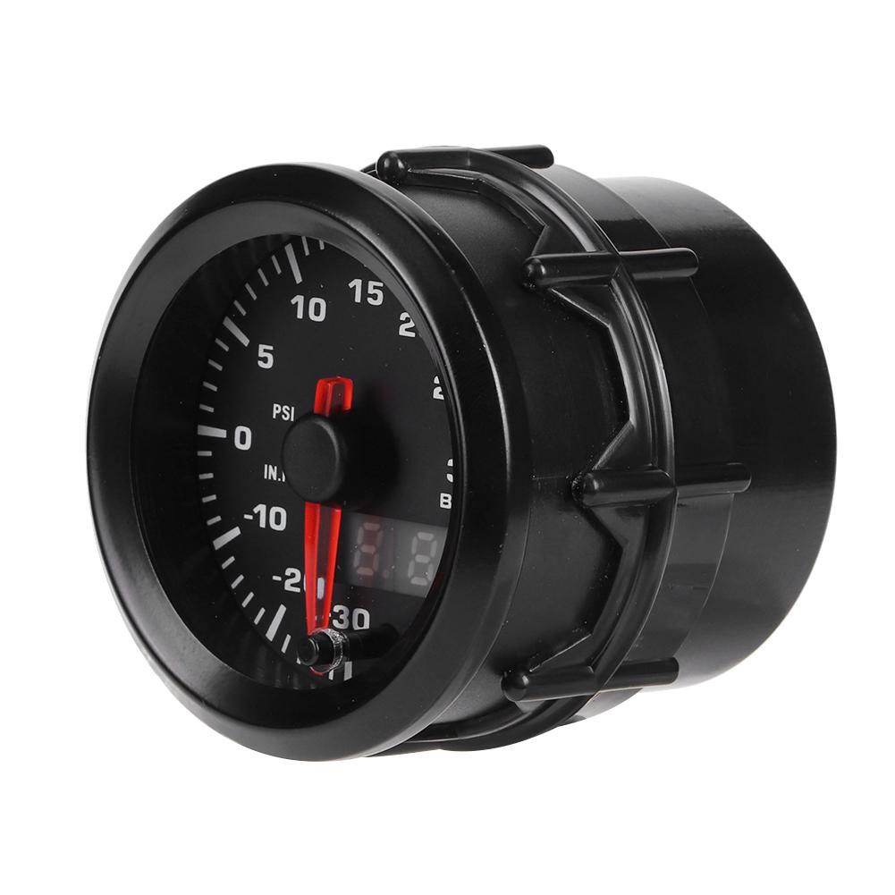 Turbocharged Pressure Gauge Universal Car Auto Instrument 52mm 2.0in