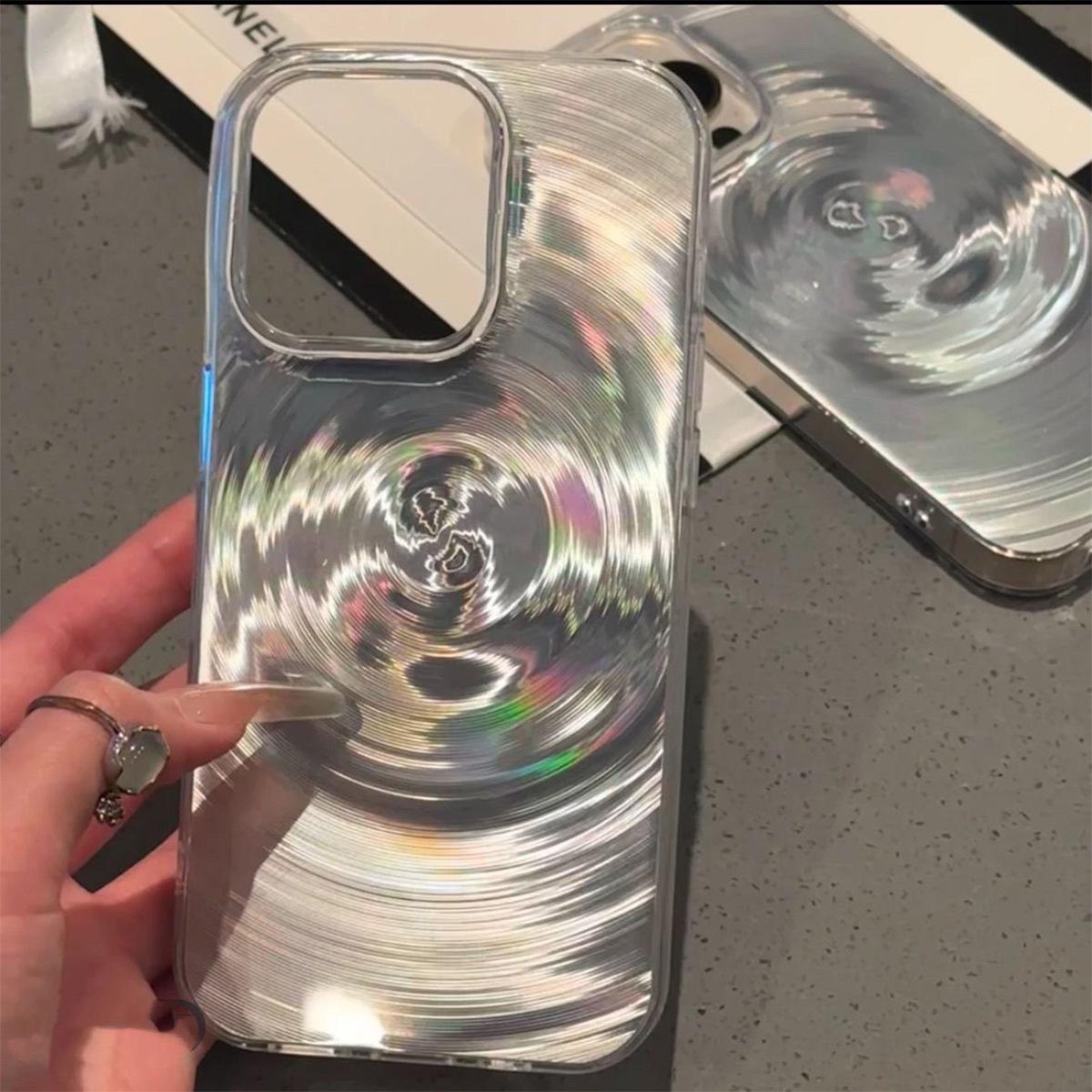 

New IMD Cyclone Phone Case Swirl Protective Cover Can Be Magnetic for Apple 14 Phone Case Transparent Painting For iPhone 11