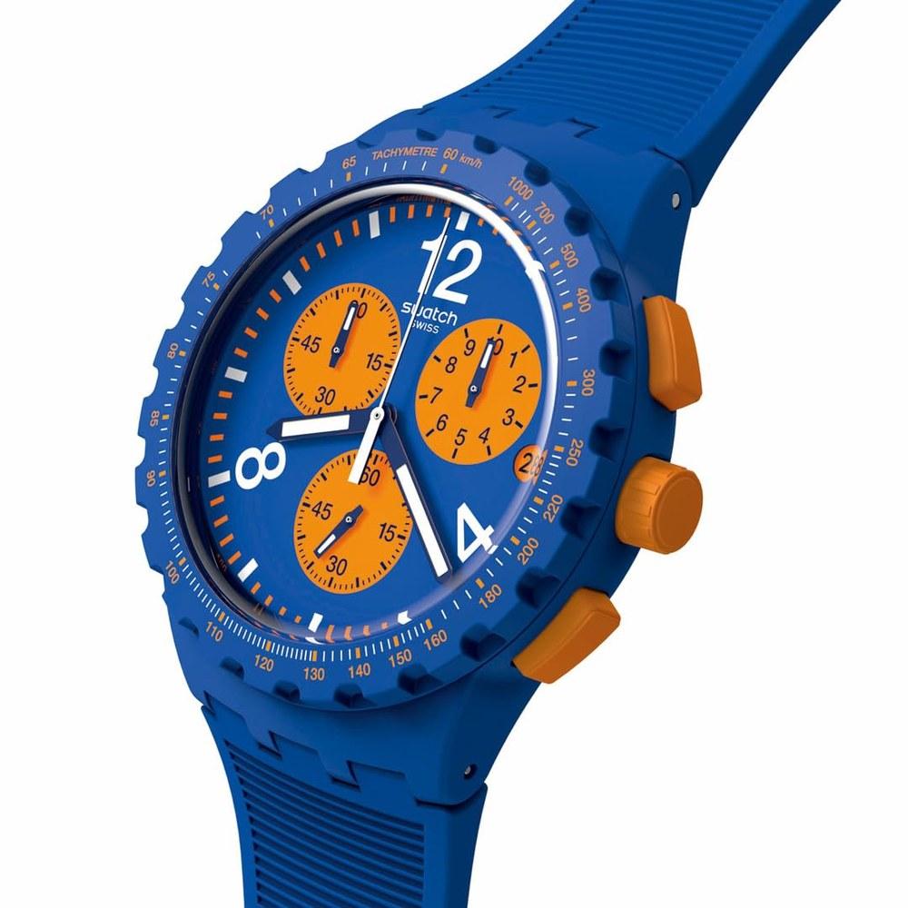 Swatch Wristwatch SUSN419 Blue Primarily Blue