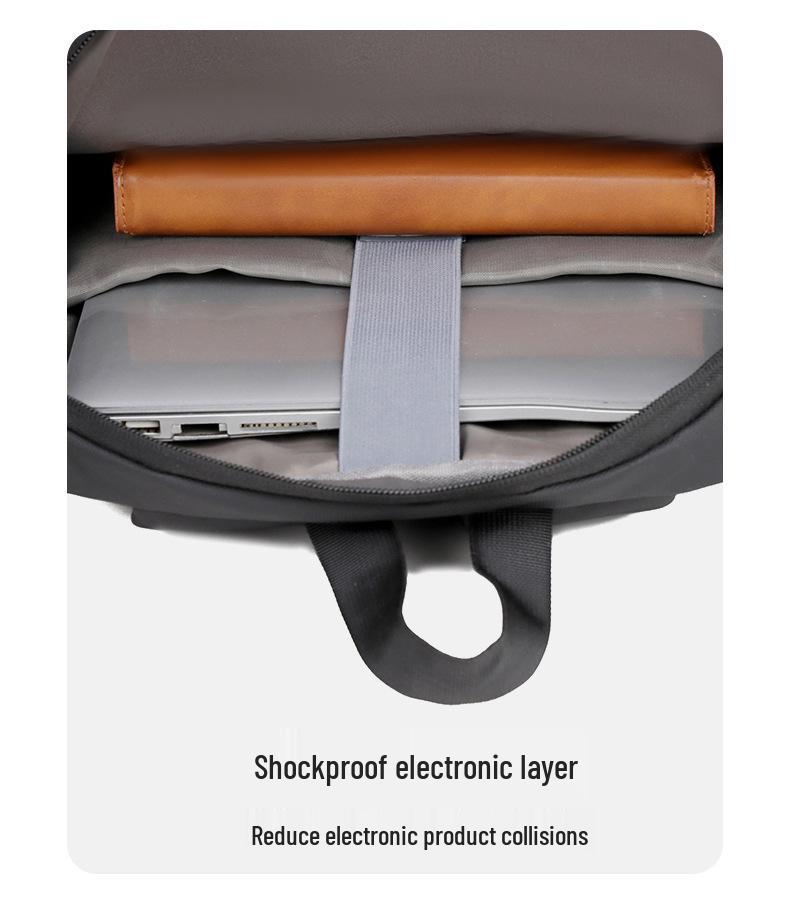 Men's Lightweight Multifunctional Laptop Backpack for Business and Commuting