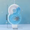 Happy Birthday Cake Decorative Candle 0-9 Digital Candles Baby Shower Wedding Anniversary Day Cake Topper Decor Party Supplies