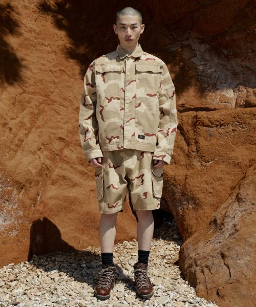 Alpha Industry Mesh Utility Shorts Camo Desert Camo 91