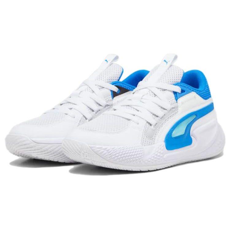 Puma Court Rider Chaos Ash Grey Team Aqua Men Sneakers White Black Ultra-Blue 379013-07