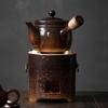 Handun Ceramic Pumpkin Teapot Set with Mini Carbon Stove