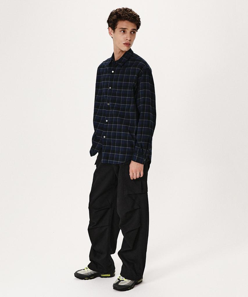 SHIRTER Navona Flannel Check Shirt (Navy)
