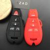 ZAD Silicone Car Key Cover Case for Jeep Grand Cherokee Compass Patriot for Fiat Chrysler   300 for Dodge JCUV Ddart Car Styling