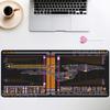 Gamer Mouse Pad Computer overlock Mousepad Office Accessories Keyboard Anime Starship Blueprint Extended Large Nonslip Desk Mat