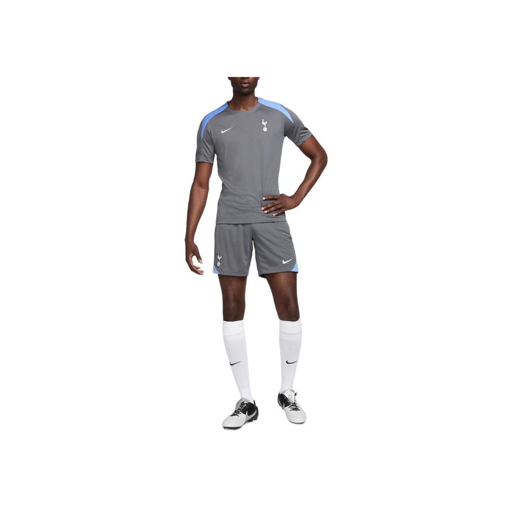 Nike Dri-Fit Tottenham Hotspur Strike Outdoor Casual Sports Crew Neck Short Sleeve Football Shirt Men Tops Dark-Gray FN9823-024
