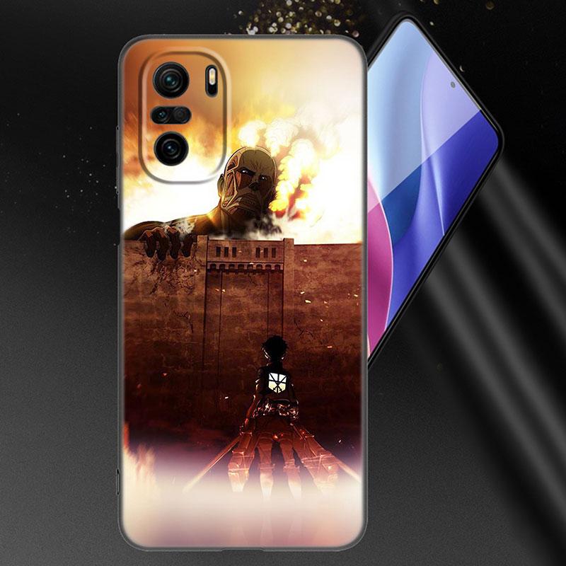 

Чехол для телефона с японским аниме «Атака Титанов» для Xiaomi Mi POCO X3 NFC GT M4 M3 12 11T 10T Pro A3 11 Lite NE 5G 12X 11i F3 Xiaomi POCO X3 NFC