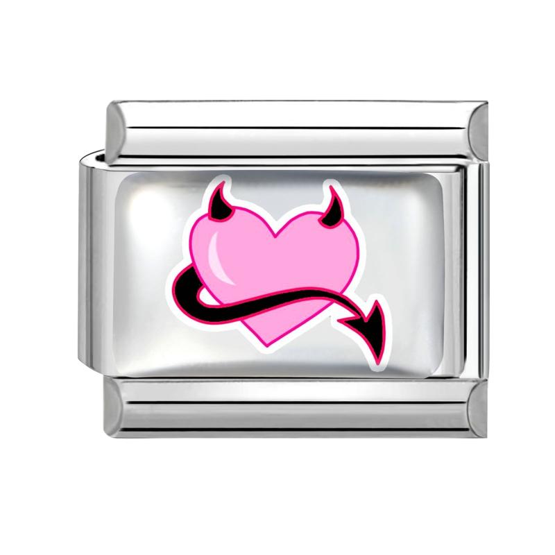 Sweet DIY Making Pink Y2K Italian Charm Bracelet Flowers Lips Bow Heart Eyes Music Bead Fit 9mm Stainless Steel Fashion Jewelry