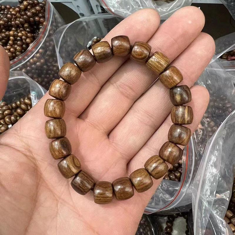 Huanghuali Sandalwood Buddhist Beads Wooden Cultural Crafts Unisex Hand String