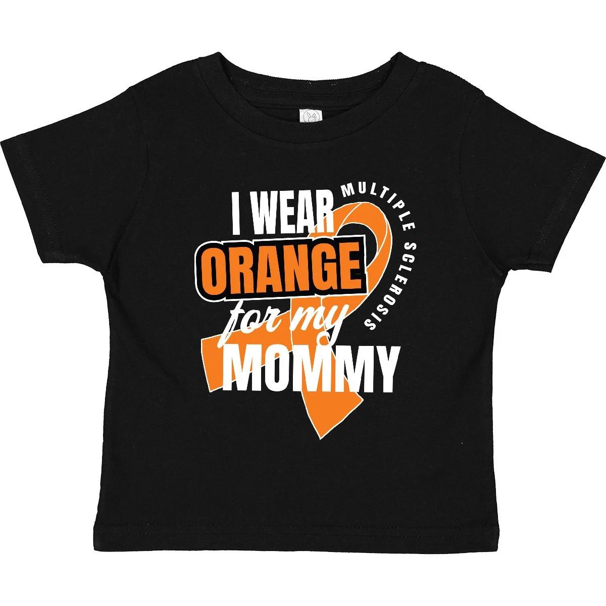 Inktastic I Wear Orange For My Mommy Multiple Sclerosis Toddler T-Shirt Mom Ms 140