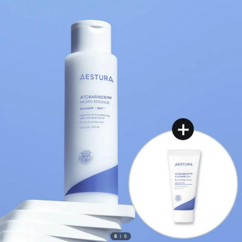 AESTURA Atobarrier365 Hydro Essence 200ml Set + Cleansing Milk 30ml