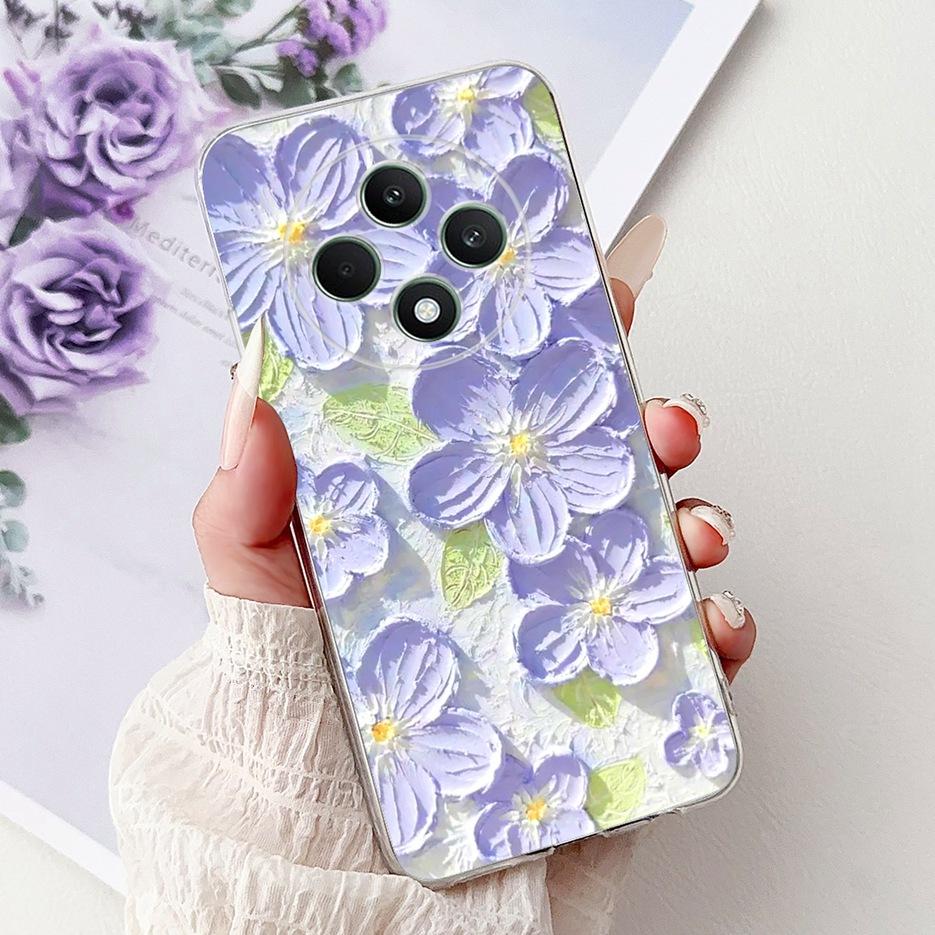 For Oppo Reno 12F 4G Case CPH2687 Stylish Butterfly Painted Cover Soft Silicone Case For Oppo Reno12 F Reno 12 FS Reno12F Bumper