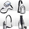 Lightweight Transparent Crossbody  Bag Large Capacity PVC Shoulder Bag Clear Chest Bag  Sports
