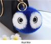 Fluffy Rabbit Fur Ball Pompom Owl Women Pompon Owl Female Toy Bag Car Trinket Jewelry Gift Bag Charm