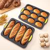 5 Grids Bread Baking Form Silicone Silicone Baking Pan Silicone Cake Mold  Kitchen Bakeware