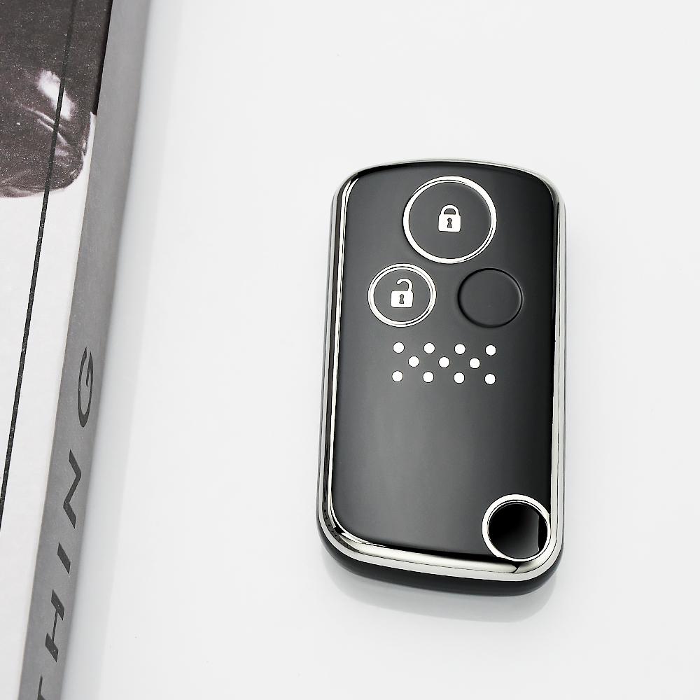 For Honda Freed Spike Step WGN RG1 Spada CRZ CRV Fit Shuttle Fried TPU Shell Holder Car Key Fob Case Cover Accessories