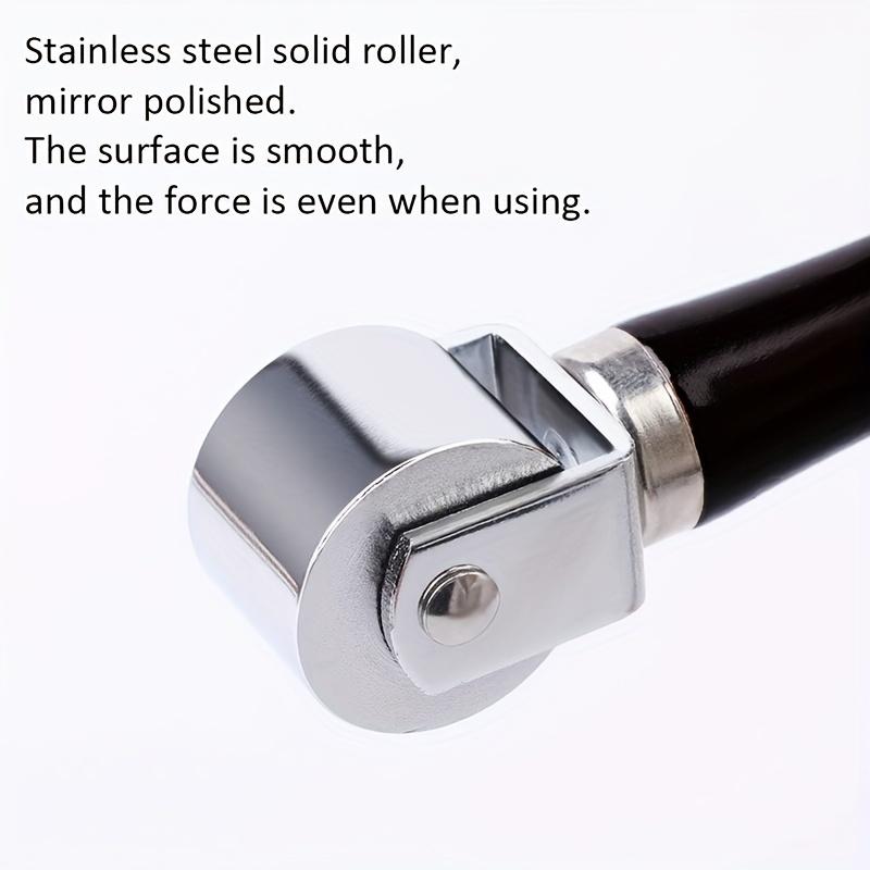 Leather Tools Making 1pc Diy Leather Crimping Roller Double Bearing Wooden Handle Manual Edge Roller For Beginners Professionals