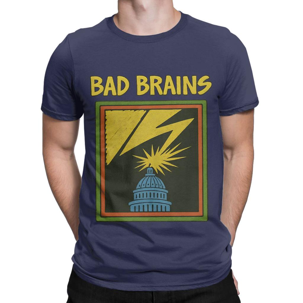 Bad Brains Punk Art Nieuwigheid 100% Katoen T-shirt Bad Brains Tops T-shirts Voor Unisex
