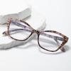 Kunststoff Lesebrille für Herren Große Katzenaugen Modische Weitsichtigkeitsbrille für Damen Blaulichtfilter Brille Alterssichtigkeit +1+1.5+2.0+2.5+3.0+3.5+4.0