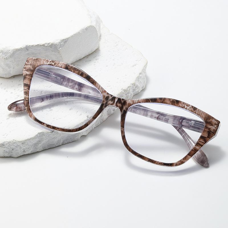 Kunststoff Lesebrille für Herren Große Katzenaugen Modische Weitsichtigkeitsbrille für Damen Blaulichtfilter Brille Alterssichtigkeit +1+1.5+2.0+2.5+3.0+3.5+4.0