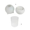 Artistic Home Decoration Candle Holders Mold Elegant Craft Silicone Molds for Epoxy Resin Sphere Shape Candle Holders