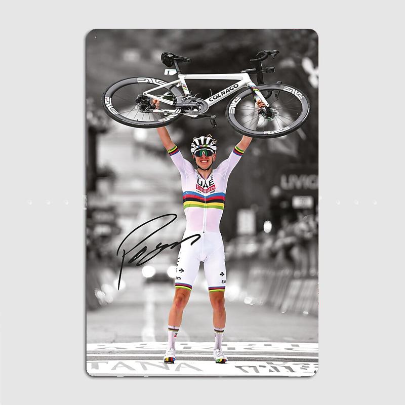 

Tadej Pogacar Retro Poster Metal Sign Posters Bar Interior Bedroom Wall Art Vintage Home Decor Room Decoration 20x30cm（7.8x11.8inch）