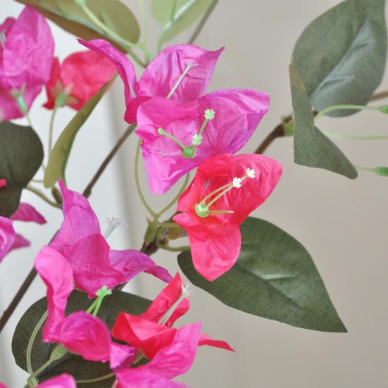 Artificial Bougainvillea Speetabilis Realistic UV Resistant Fake Silk Flower Indoor Outdoor Garden Wedding Party Faux Bloom Decoration