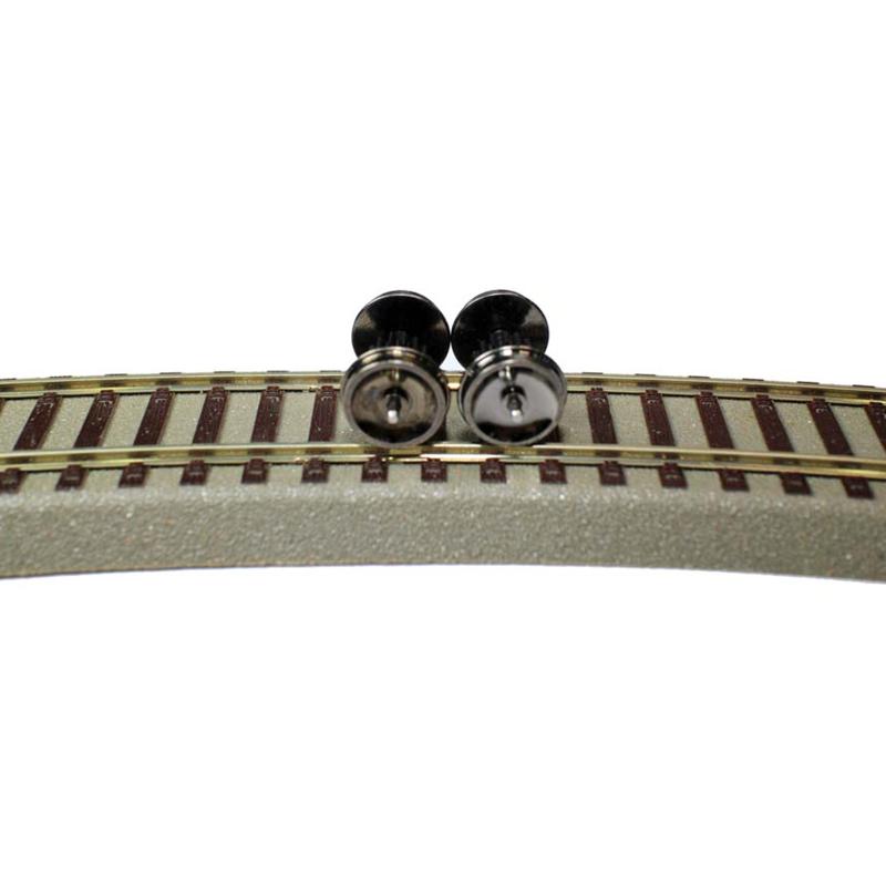 2 Pieces Ho Scale Wheels Upgrade Dc Wheel Set For 1:87 Model Trains Railroad Ho Gauge Wheels For Model Trains Diy Accessory