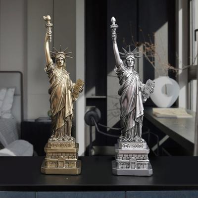 Miniature Statue of Liberty Resin Standing Liberty Goddess Figurine Vintage Collectible
