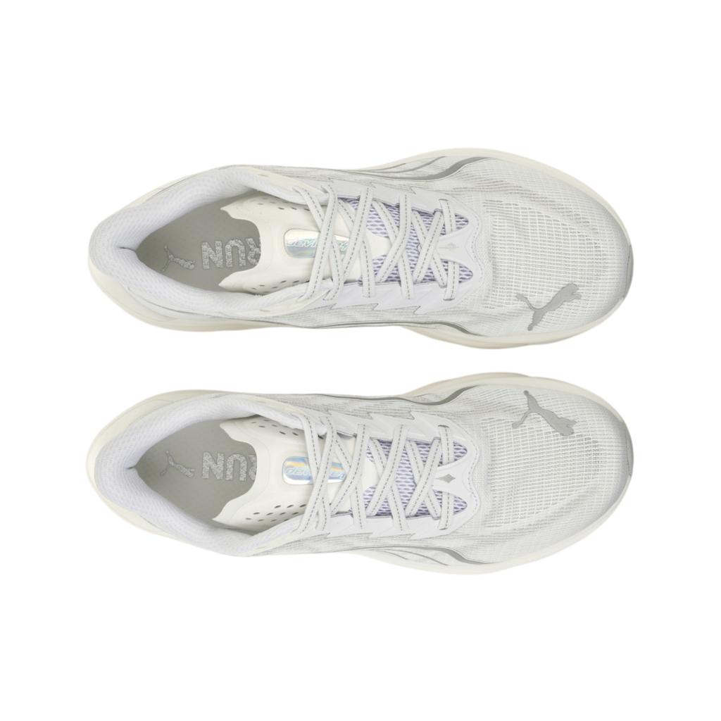 Puma Deviate Nitro 4 2E Largo Confortável Respirável Leve Tênis de Corrida Masculino Tênis Branco 312123-02