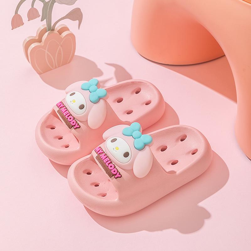 Sanrio 3D Çizgi Film Hızlı Kuruyan Kaymaz Çocuk İç Mekan Duş Terliği, Kokusuz ve Sessiz