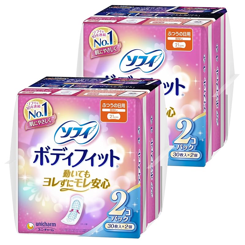 

[Bulk purchase] Sophie body fit ordinary daily use No wings 21cm 30 pieces x 4 packs (unicharm Sofy)