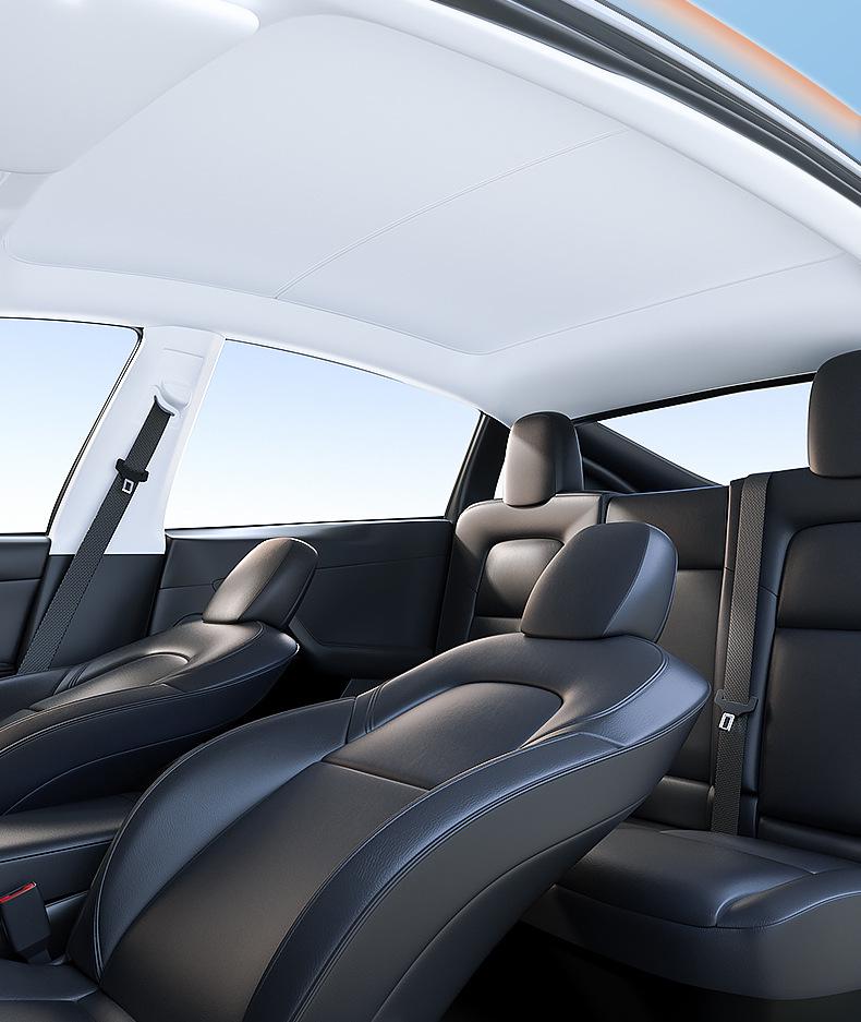Tenda parasole e rete isolante termica per tetto apribile Tesla Model Y/3